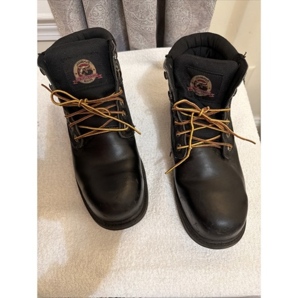 Brahma Steel Toe Men's Boots Black‎ Tie 10W 1713
